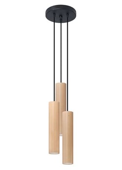 Drewniana lampa wisząca tuba - S168-Lini ze sklepu Edinos.pl w kategorii Lampy wiszące - zdjęcie 172605070