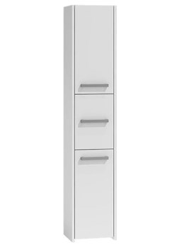 Biała nowoczesna stojąca szafka łazienkowa - Helta 2X ze sklepu Edinos.pl w kategorii Szafki i regały łazienkowe - zdjęcie 172605154