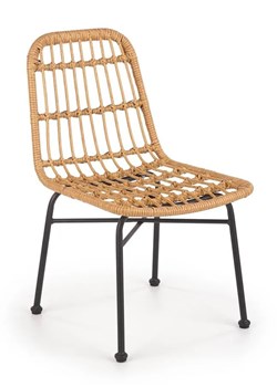 Rattanowe krzesło ogrodowe Afrodyta - naturalne ze sklepu Edinos.pl w kategorii Krzesła - zdjęcie 172606034