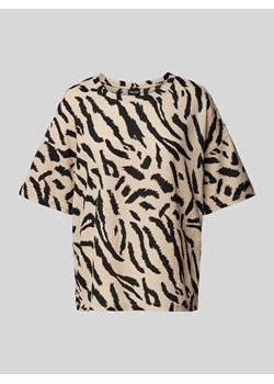 T-shirt z fakturowanym wzorem model ‘LUNA’ ze sklepu Peek&Cloppenburg  w kategorii Bluzki damskie - zdjęcie 172606240