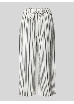Spodnie materiałowe z fakturowanym wzorem model ‘THYRA’ ze sklepu Peek&Cloppenburg  w kategorii Spodnie damskie - zdjęcie 172606251