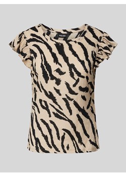 T-shirt z fakturowanym wzorem model ‘LUNA’ ze sklepu Peek&Cloppenburg  w kategorii Bluzki damskie - zdjęcie 172606261
