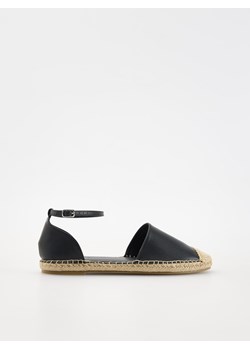 Reserved - Skórzane sandały rzymianki - czarny ze sklepu Reserved w kategorii Espadryle damskie - zdjęcie 172608621
