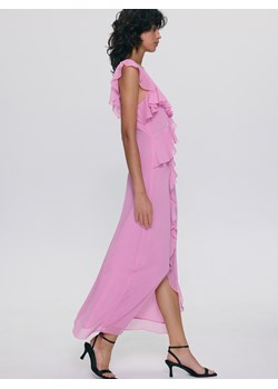 Reserved - Sukienka z falbanami - różowy ze sklepu Reserved w kategorii Sukienki - zdjęcie 172608652