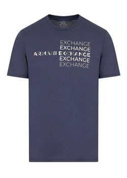 t-shirt męski armani exchange 3dztac zj9tz 15cx granatowy ze sklepu Royal Shop w kategorii T-shirty męskie - zdjęcie 172609604