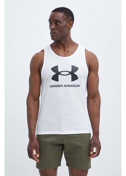 Under Armour t-shirt treningowy Sportstyle kolor biały ze sklepu ANSWEAR.com w kategorii T-shirty męskie - zdjęcie 172610741