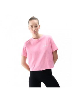 Damski t-shirt z nadrukiem Guess Skylar - różowy ze sklepu Sportstylestory.com w kategorii Bluzki damskie - zdjęcie 172611541