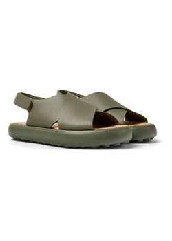 Camper Skórzane sandały w kolorze khaki ze sklepu Limango Polska w kategorii Sandały męskie - zdjęcie 172613003