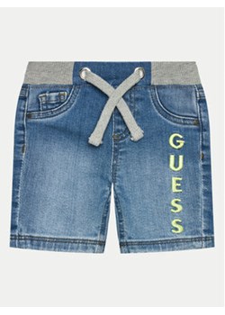 Guess Szorty jeansowe N4GD15 D4GV0 Niebieski Regular Fit ze sklepu MODIVO w kategorii Spodenki niemowlęce - zdjęcie 172613363