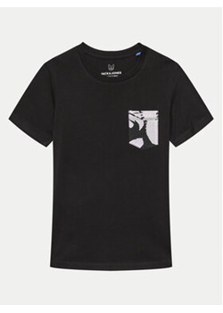 Jack&Jones Junior T-Shirt Joraruba 12257614 Czarny Standard Fit ze sklepu MODIVO w kategorii T-shirty chłopięce - zdjęcie 172613383