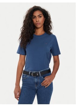 Tommy Hilfiger T-Shirt Modern WW0WW39848 Niebieski Regular Fit ze sklepu MODIVO w kategorii Bluzki damskie - zdjęcie 172613520