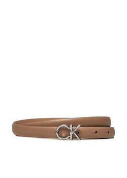 Pasek Damski Calvin Klein Ck Thin Belt 1.5Cm K60K612360 Beżowy ze sklepu eobuwie.pl w kategorii Paski damskie - zdjęcie 172614081