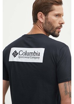 Columbia t-shirt bawełniany North Cascades kolor czarny z nadrukiem 1834041 ze sklepu ANSWEAR.com w kategorii T-shirty męskie - zdjęcie 172615020