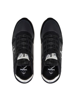 Sneakersy Calvin Klein Jeans Runner Sock Laceup Ny-Lth W YW0YW00840 Black 01H ze sklepu eobuwie.pl w kategorii Buty sportowe damskie - zdjęcie 172615352