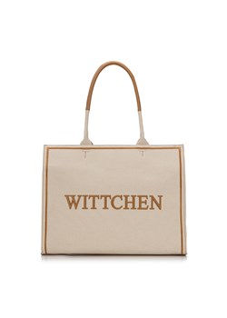 Torebka shopperka z tkaniny usztywniona ze sklepu WITTCHEN w kategorii Torby Shopper bag - zdjęcie 172615494
