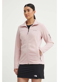Columbia bluza sportowa Fast Trek II damska kolor różowy gładka 1465351 ze sklepu PRM w kategorii Bluzy damskie - zdjęcie 172617204
