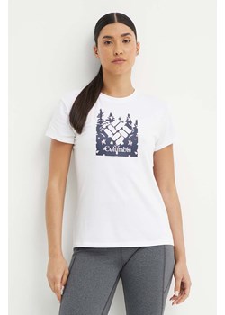 Columbia t-shirt sportowy Sun Trek Sun Trek kolor biały 1931753 ze sklepu PRM w kategorii Bluzki damskie - zdjęcie 172617234