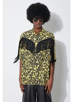 Fiorucci koszula Banimalier Print Fringed Shirt męska kolor żółty regular M01FPTSH054VI01YW02 ze sklepu PRM w kategorii Koszule męskie - zdjęcie 172617334