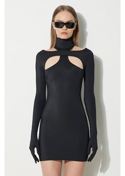 VETEMENTS sukienka Cut-Out Styling Dress With Gloves kolor czarny mini dopasowana WE64DR400B ze sklepu PRM w kategorii Sukienki - zdjęcie 172617531