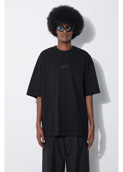 Reebok LTD t-shirt bawełniany Trompe L'Oeil Tee męski kolor czarny z nadrukiem RMAA005C99JER0011000 ze sklepu PRM w kategorii T-shirty męskie - zdjęcie 172617651