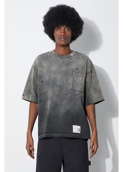 Maison MIHARA YASUHIRO t-shirt bawełniany Sun Faded Tee męski kolor szary gładki A12TS611 ze sklepu PRM w kategorii T-shirty męskie - zdjęcie 172617671