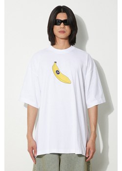 VETEMENTS t-shirt bawełniany Banana T-Shirt kolor biały z nadrukiem UE64TR380W ze sklepu PRM w kategorii T-shirty męskie - zdjęcie 172617683
