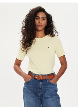 Tommy Hilfiger T-Shirt New Cody WW0WW40587 Żółty Slim Fit ze sklepu MODIVO w kategorii Bluzki damskie - zdjęcie 172618621