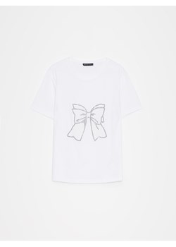 Mohito - T-shirt z aplikacją - biały ze sklepu Mohito w kategorii Bluzki damskie - zdjęcie 172619763