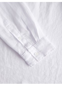 Reserved - Lniana koszula regular fit - biały ze sklepu Reserved w kategorii Koszule męskie - zdjęcie 172619934