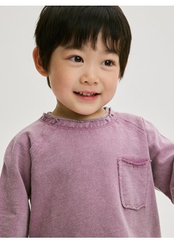 Reserved - Koszulka longsleeve z kieszenią - fioletowy ze sklepu Reserved w kategorii T-shirty chłopięce - zdjęcie 172620104
