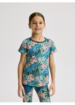 Reserved - Wzorzysty t-shirt - wielobarwny ze sklepu Reserved w kategorii Bluzki dziewczęce - zdjęcie 172620224