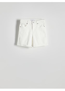 Reserved - Szorty jeansowe - biały ze sklepu Reserved w kategorii Szorty - zdjęcie 172620323