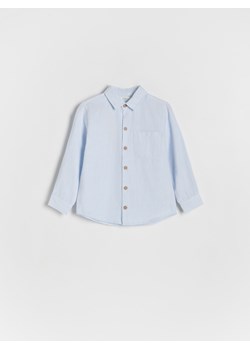 Reserved - Bawełniana koszula - jasnoniebieski ze sklepu Reserved w kategorii Koszule chłopięce - zdjęcie 172620380