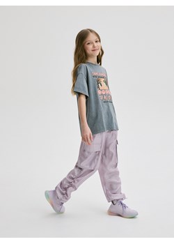 Reserved - Spodnie cargo - lawendowy ze sklepu Reserved w kategorii Spodnie dziewczęce - zdjęcie 172620490