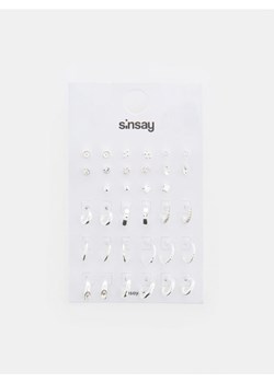 Sinsay - Kolczyki 17 pack - srebrny ze sklepu Sinsay w kategorii Kolczyki - zdjęcie 172621273