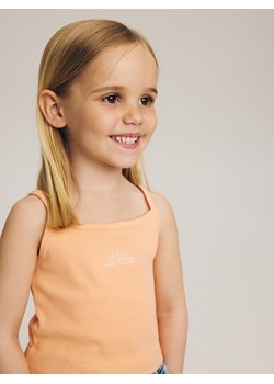 Reserved - Top z haftem - pomarańczowy ze sklepu Reserved w kategorii Bluzki dziewczęce - zdjęcie 172621931