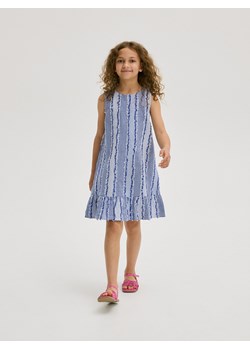 Reserved - Sukienka z ozdobnym postrzępieniem - wielobarwny ze sklepu Reserved w kategorii Sukienki dziewczęce - zdjęcie 172622010