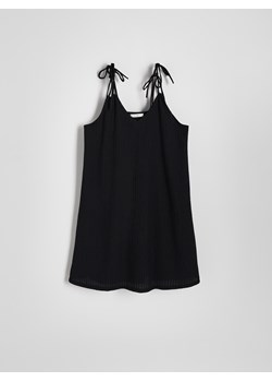 Reserved - Sukienka mini na ramiączkach - czarny ze sklepu Reserved w kategorii Sukienki - zdjęcie 172623784