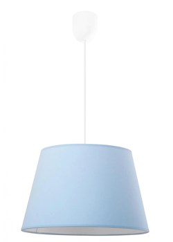 Niebieska trapezowa lampa wisząca - EX481-Pastela ze sklepu Edinos.pl w kategorii Lampy dziecięce - zdjęcie 172623964