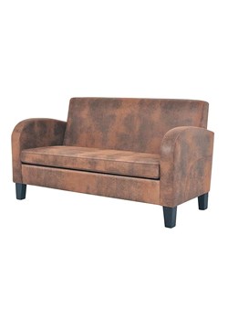Dwuosobowa sofa Mayor 2X - brązowa ze sklepu Edinos.pl w kategorii Sofy i kanapy - zdjęcie 172624793
