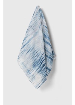 Answear Lab szal bawełniany kolor niebieski wzorzysty ze sklepu ANSWEAR.com w kategorii Szaliki i chusty damskie - zdjęcie 172625690