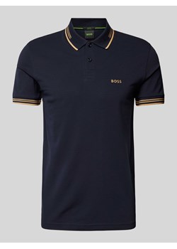 Koszulka polo o kroju slim fit z nadrukiem z logo model ‘Paul’ ze sklepu Peek&Cloppenburg  w kategorii T-shirty męskie - zdjęcie 172626382
