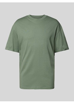 T-shirt z prążkowanym,okrągłym dekoltem model ‘BRADLEY’ ze sklepu Peek&Cloppenburg  w kategorii T-shirty męskie - zdjęcie 172626393