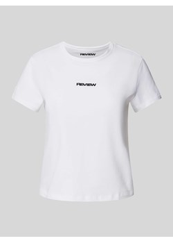 T-shirt z wyhaftowanym logo ze sklepu Peek&Cloppenburg  w kategorii Bluzki damskie - zdjęcie 172626601