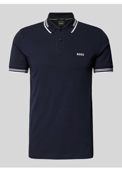 Koszulka polo o kroju slim fit z nadrukiem z logo model ‘Paul’ ze sklepu Peek&Cloppenburg  w kategorii T-shirty męskie - zdjęcie 172626702