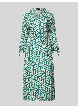 Sukienka koszulowa z wiskozy z wiązanym paskiem ze sklepu Peek&Cloppenburg  w kategorii Sukienki - zdjęcie 172626711
