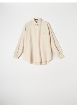 Sinsay - Koszula bawełniana - beżowy ze sklepu Sinsay w kategorii Koszule damskie - zdjęcie 172628532