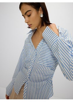Reserved - Taliowana koszula z bawełną - niebieski ze sklepu Reserved w kategorii Koszule damskie - zdjęcie 172628641