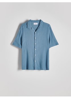 Reserved - Koszula comfort z wiskozą - granatowy ze sklepu Reserved w kategorii Koszule męskie - zdjęcie 172628853