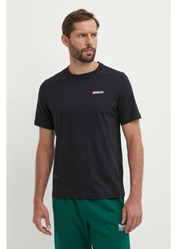 Reebok t-shirt bawełniany męski kolor czarny z nadrukiem 100076372 ze sklepu ANSWEAR.com w kategorii T-shirty męskie - zdjęcie 172630400